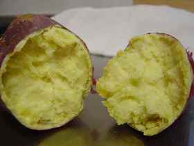 レンジでほっくり甘い♪焼き芋風さつまいも