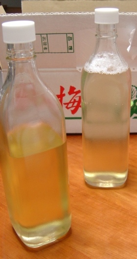 炊飯器を使って、梅酒の梅で梅ジュース