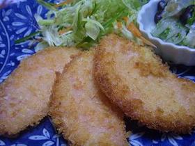 超定番！とろ～りチーズのハムカツ♪