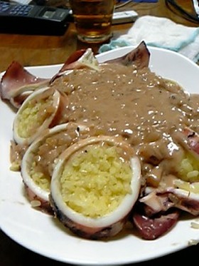 お化粧したイカ飯ちゃん♪