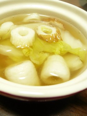 白菜とちくわ♡簡単♪あっさりスープ！