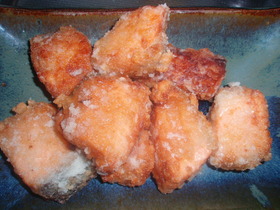 秋生鮭の竜田揚げ　