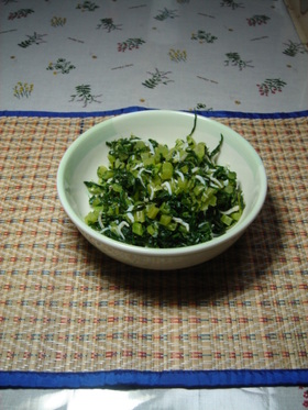 大根の葉でふりかけ？