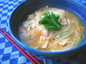 簡単☆味噌汁 de にゅうめん