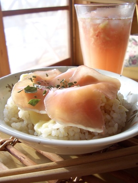 超簡単！生ハム丼♪