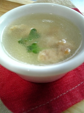 鶏皮でいいダシでちゃう節約スープ☆