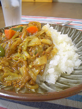 水なし☆白菜の和風カレー