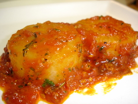 トマト缶でイタリア～ンな大根ステーキ