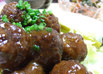 カレー風味☆甘酢肉団子