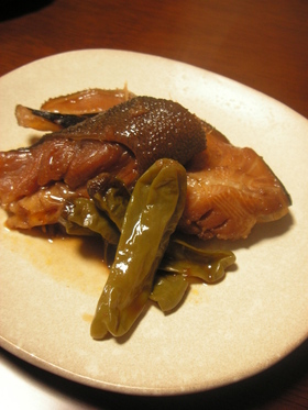 銀だらの煮物，ちょっとだけ韓国風？