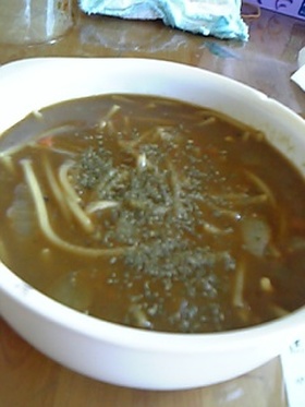 残ったカレーでカレースープ