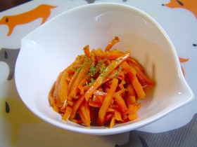 ぽん酢でにんじん