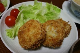 蓮根と豚ひき肉のフライ