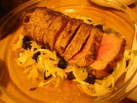 豚のグリル♪レーズンのちょっと甘めが美味