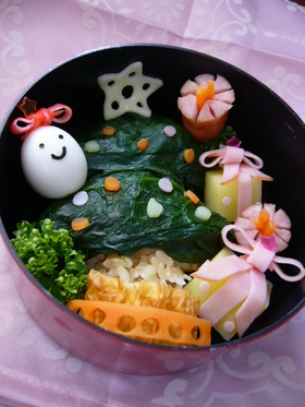 ポテトのBOX☆クリスマスキャラ弁