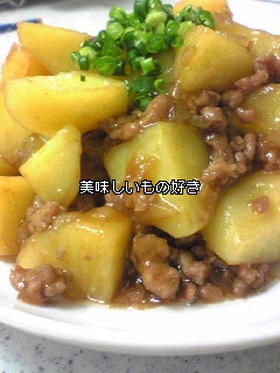 揚げないで♪じゃがいものそぼろ煮