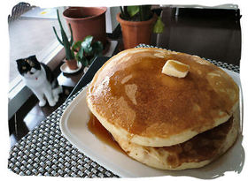 時間が経ってもフワフワホットケーキ