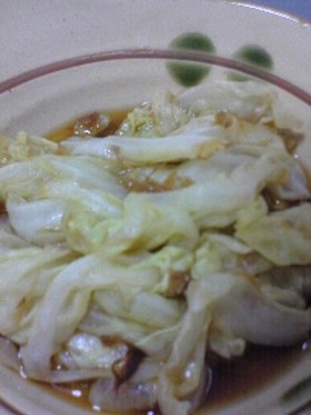 キャベツだけ！包丁いらずの簡単おひたし＊