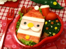 クリスマスにいかが？サンタのサンドイッチ