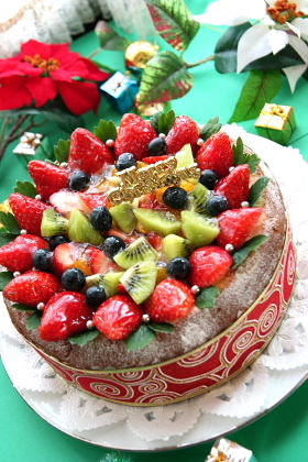 クリスマスのフルーツティラミス♡ケーキ！