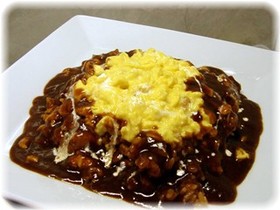 ヘルシーで簡単なオムライス♪