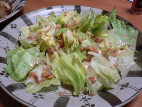 超シンプルでも美味しいレタスサラダ♪