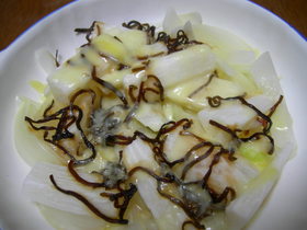 レンジで☆塩昆布チーズ玉ねぎ