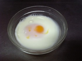 レンジで１分　ゆでたまご☆