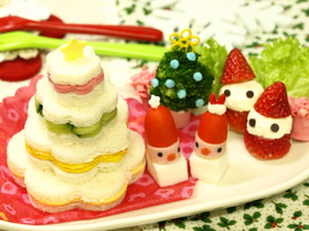 クリスマス★ツリーサンドイッチ