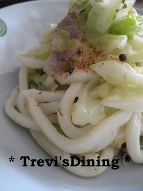 キャベツたっぷり♪ヘルシー焼きうどん