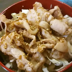 ピリリっ！豚の生おろししょうが焼き丼