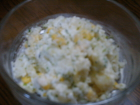 青海苔で　ポテトサラダ