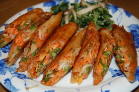 簡単☆野菜ベーコン春巻き♪