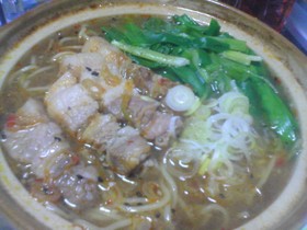厚切り豚肉de坦々麺~☆