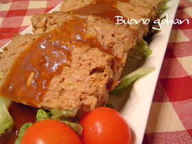 豚挽き肉で作るミートローフ♪