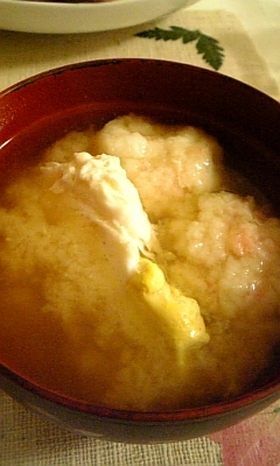 ふわふわ団子の味噌汁♪