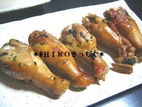 大葉にんにく醤油ＤＥ鶏手羽焼き