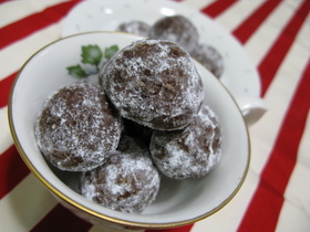 バレンタインに♪簡単チョコスノーボール♪