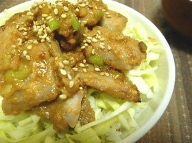 がっつり！味噌漬けマグロ丼