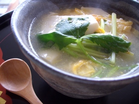 豆腐と豚の中華風卵とじ