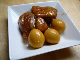鶏肉とうずらの照り焼き