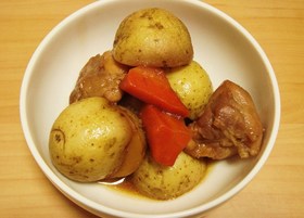 ねっとりほくほく！新じゃがと鶏肉の旨煮