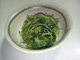 超簡単☆シャキシャキ水菜のあえもの