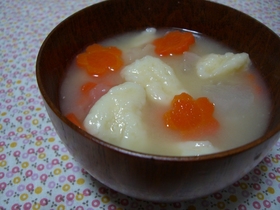 うちの家の❤やわらかくて美味しい♡団子汁