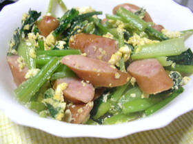 小松菜の炒め物