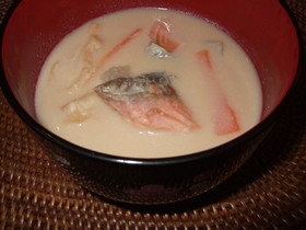 寒い日に♪鮭のかす汁