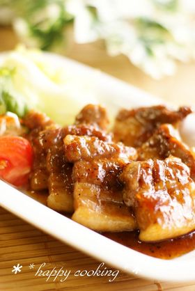 簡単絶品♡豚バラ肉のママレード焼き