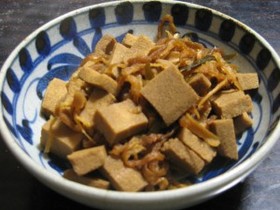マクロビ：干し大根と高野豆腐の煮物