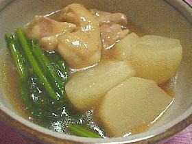 かぶと鶏肉の煮物