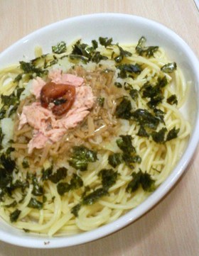 ツナとなめたけのおろしパスタ